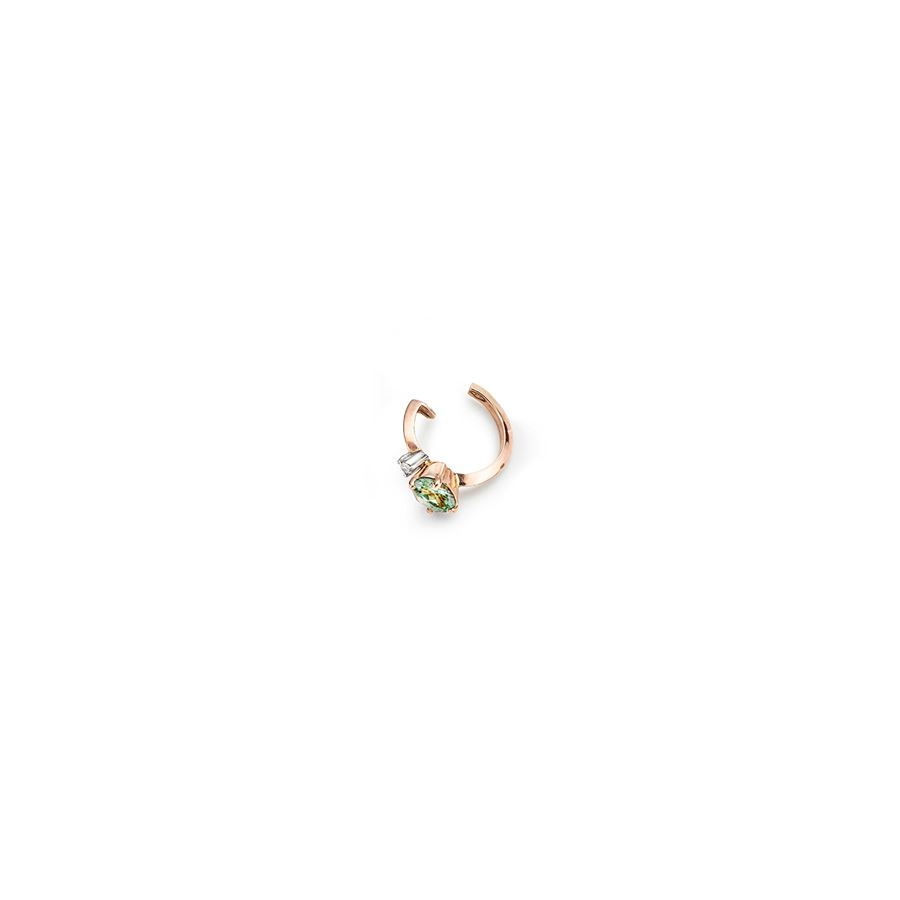 Tourmaline 'Balance' cuff earring BALANCE | OR1 MONO TORMVC CT 0,02